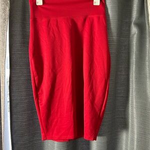 Chic Red Pencil Skirt for Women